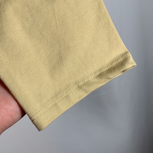 BP Nordstrom Pale Yellow Long Sleeve Crop Top NWT - Picture 4 of 8